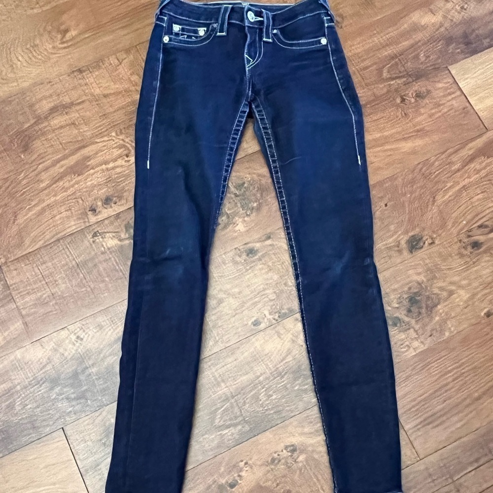 True religion Womens basic jeans denim jeggings 25 waist skinny blue - Picture 2 of 7